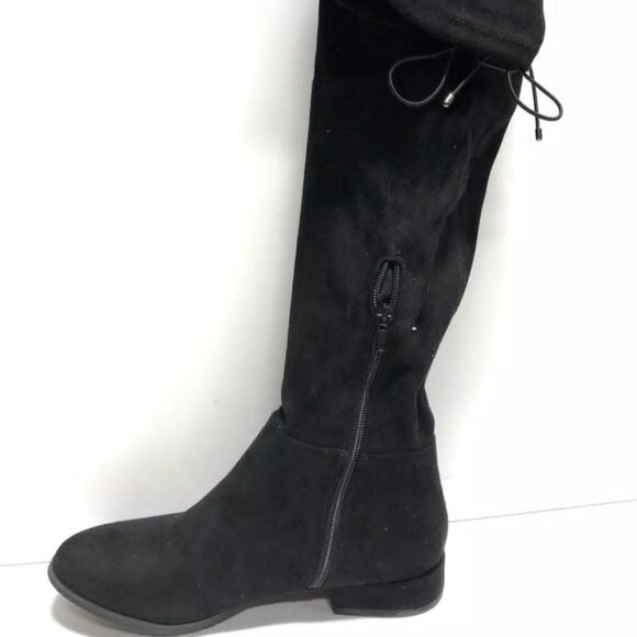Chinese Laundry‎ Womens richie smooth suede over-the-knee boots black size 6 - Picture 1 of 12